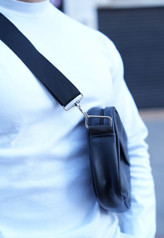 Sacoche simili cuir rectangulaire